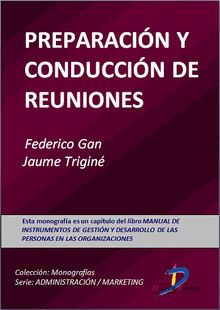 Preparacin y conduccin de reuniones.  Jaumen Trigin Prats