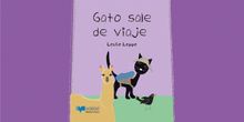 Gato sale de viaje.   Leslie Leppe