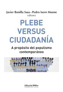 Plebe versus ciudadana.  Pedro Isern Munne