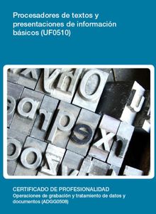 UF0510 - Procesadores de textos y presentaciones de informacin bsicos.  Jessica Prades Fernndez