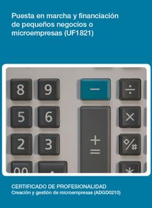 UF1821 - Puesta en marcha y financiacin de pequeos negocios o microempresas.  Carolina Vlez Heredia