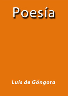 Poesa.  Luis De Gngora