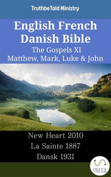 English French Danish Bible - The Gospels XI - Matthew, Mark, Luke  &  John.  Wayne A. Mitchell