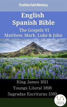 English Spanish Bible - The Gospels VI - Matthew, Mark, Luke  &  John.  King James