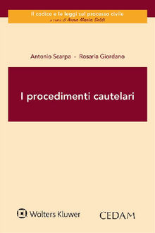 I procedimenti cautelari.  Rosaria Giordano