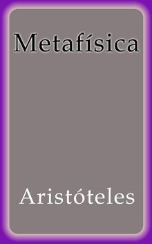 Metafisica.  Aristoteles