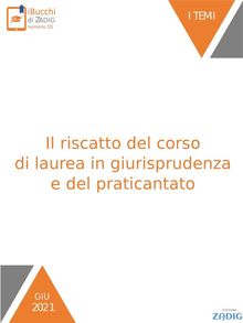 Il riscatto del corso di laurea in giurisprudenza e del praticantato.  Giulia Zoncheddu