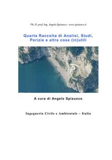 Quarta Raccolta di Analisi, Studi, Perizie e altre cose (in)utili.  Ph. D. prof. ing. Angelo Spizuoco