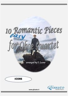 10 (Easy) Romantic Pieces for Oboe Quartet (Score).  Peter Ilyich Tchaikovsky