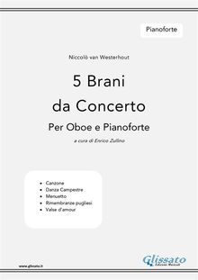 5 Brani da Concerto (N.van Westerhout) vol. Pianoforte.  Niccol van Westerhout