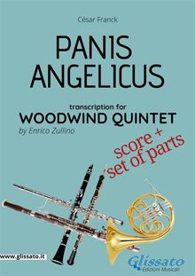 Panis Angelicus - Woodwind Quintet score & parts.  Csar Franck