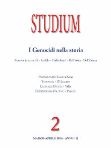 Studium - I Genocidi nella storia.  Vincenzo Cappelletti