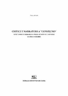 Critici e narratori a Convegno.  Paola Ponti