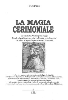 La Magia Cerimoniale.  E.C.Agrippa