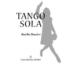 Tango sola.  Rosalba Panzieri