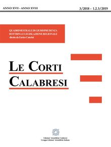 Le Corti Calabresi -  2018-2019.  Enrico Caterini