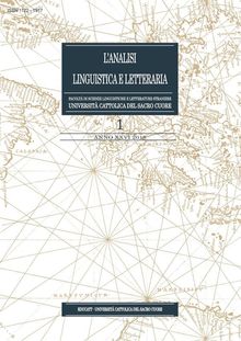 L'analisi linguistica letteraria 2018-1.  AA.VV.