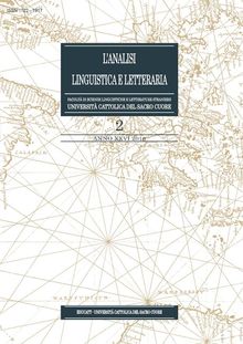 Analisi Linguistica e Letteraria 2018-2.  AA.VV.