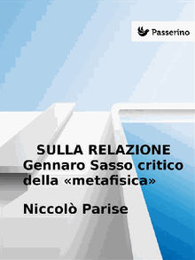 Sulla relazione.  Niccol Parise