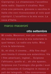 Otto settembre.  Marco Maceroni