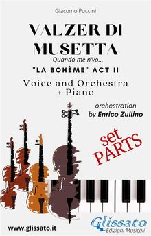Valzer di Musetta - Voice, Orchestra and Piano (Parts).  Giacomo Puccini