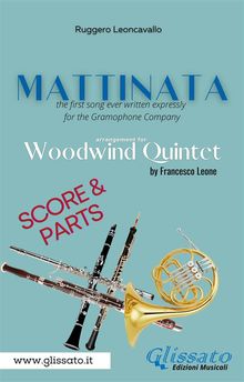 Mattinata - Woodwind Quintet (parts & score).  Ruggero Leoncavallo