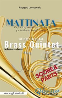 Mattinata - Brass Quintet (parts & score).  Ruggero Leoncavallo