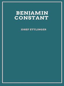 Benjamin Constant (illustrierte Ausgabe- 1909).  Josef Ettlinger