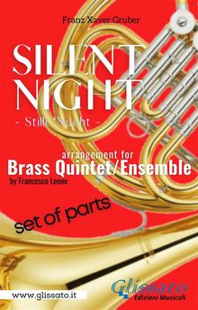 Silent Night - Brass Quintet/Ensemble (11 parts).  Franz Gruber