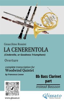 Bb Bass Clarinet (instead Bassoon) part of "La Cenerentola" for Woodwind Quintet.  a cura di Francesco Leone