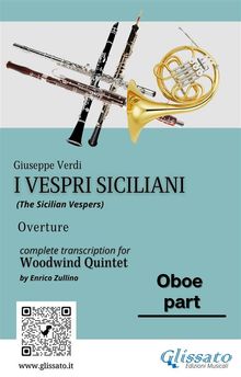 Oboe part of "I Vespri Siciliani" - Woodwind Quintet.  Giuseppe Verdi