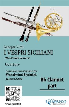 Bb Clarinet part of "I Vespri Siciliani" - Woodwind Quintet.  Giuseppe Verdi