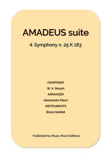 AMADEUS suite - 4. Symphony n. 25 K 183.  Alessandro Macr