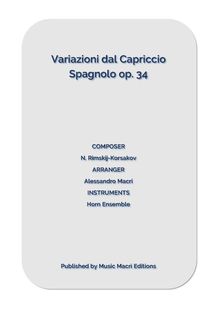 Variazioni dal Capriccio Spagnolo op. 34 by N. Rimskij-Korsakov.  Alessandro Macr