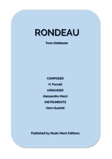 RONDEAU from Abdelazer by H. Purcell.  Alessandro Macr