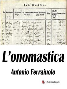 L'onomastica.  Antonio Ferraiuolo