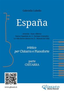 Espaa | Trittico per Chitarra e Pianoforte (parte chitarra).  Manuel de Falla