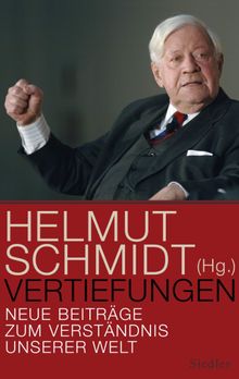 Vertiefungen.  Helmut Schmidt