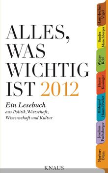 Alles, was wichtig ist 2012.  Penguin Verlag