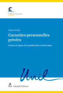 Garanties personnelles prives.  Marine Haldy