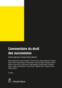 Commentaire du droit des successions.  Nicolas Rouiller