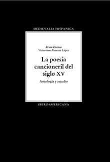 La poesa cancioneril del siglo XV.  Victoriano Roncero Lpez