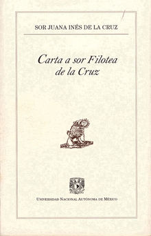 Carta a sor Filotea de la Cruz.  Sor Juana Ins de la Cruz