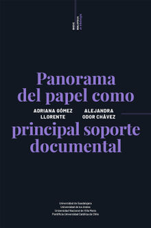 Panorama del papel como principal soporte documental.  Alejandra Odor Chvez