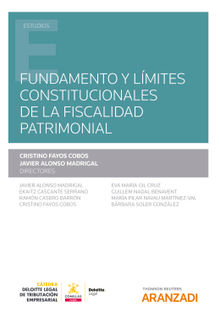 Fundamento y lmites constitucionales de la fiscalidad patrimonial.  Cristino Fayos Cobos