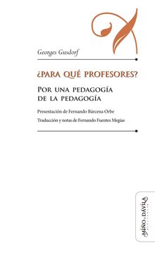 Para qu profesores?.  Georges Gusdorf