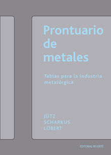 Prontuario de metales.  E. Scharkus