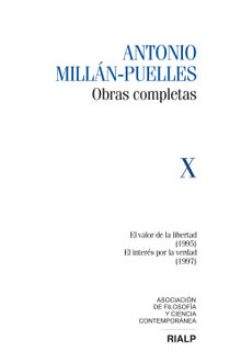 Milln-Puelles Vol. X Obras Completas.  Antonio Milln-Puelles