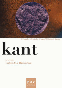 Kant. Leyendo Crtica de la razn pura.  Guillermo Quints Alonso