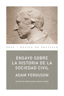 Ensayo sobre la historia de la sociedad civil.  Adam Ferguson